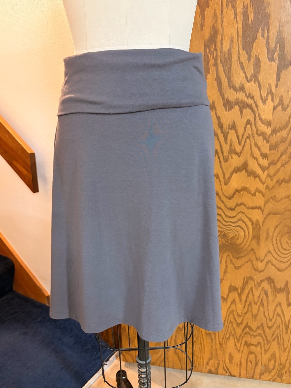 Old Navy Fold-Over Waist A-Line Skirt - Gray